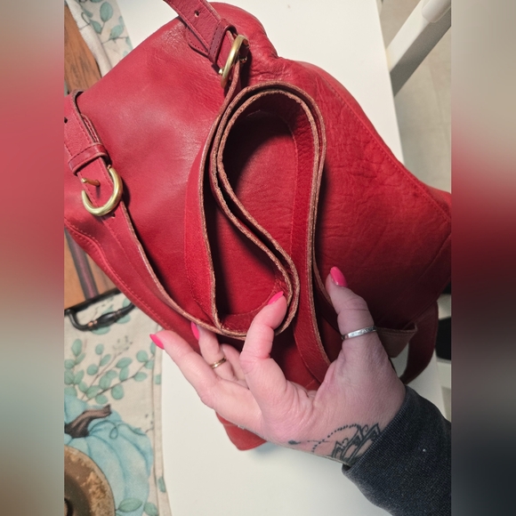 Vintage Coach Backpack Soho #4134 Red Leather - Picture 13 of 16